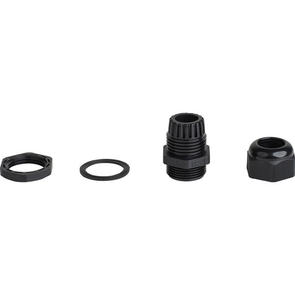 Main product image for Outdoor IP68 Waterproof PG19 Plastic Cable Glands/Connectors for OD Cables 12-15mm Black 10-Pack320-4019
